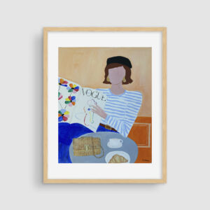 Cafe y Croissant s'il vous plait - Print