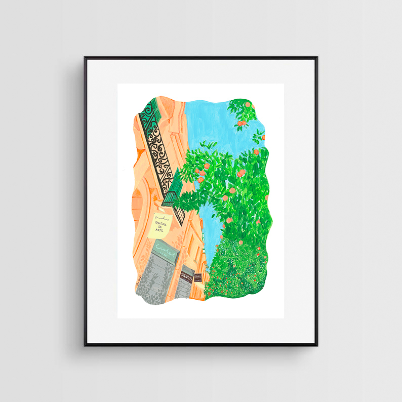 Naranjos En Malaga - Print - Imagen 3