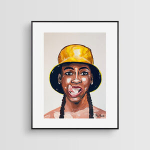 Yellow Bucket Hat - Print