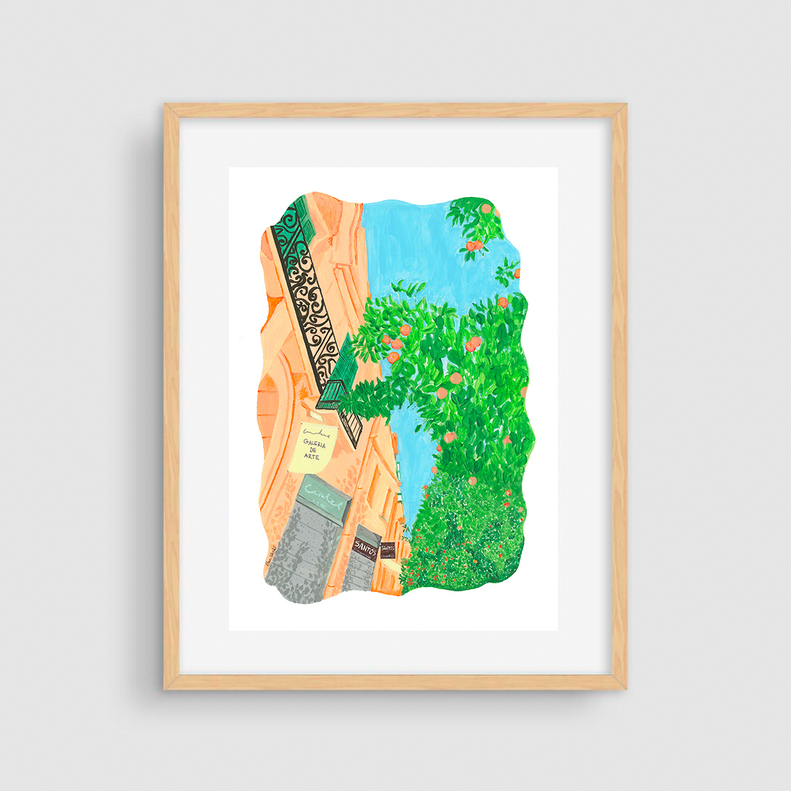 Naranjos En Malaga - Print - Imagen 2