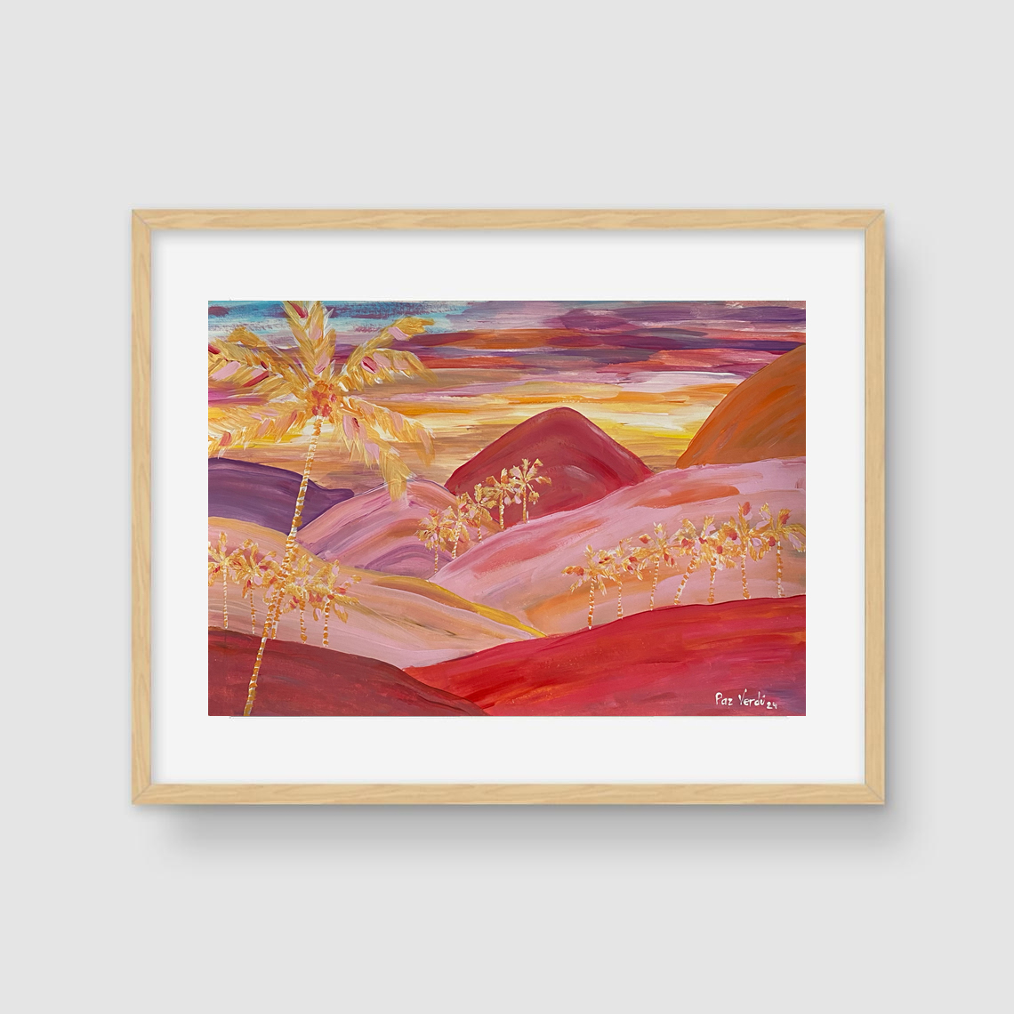 Pink Mountains - Print